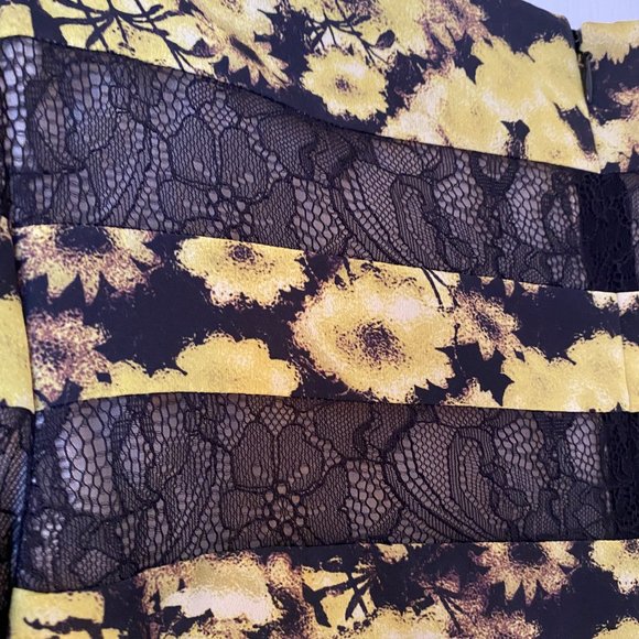 Erin Fetherston Black & Yellow Floral Lace Dress - Picture 8 of 8